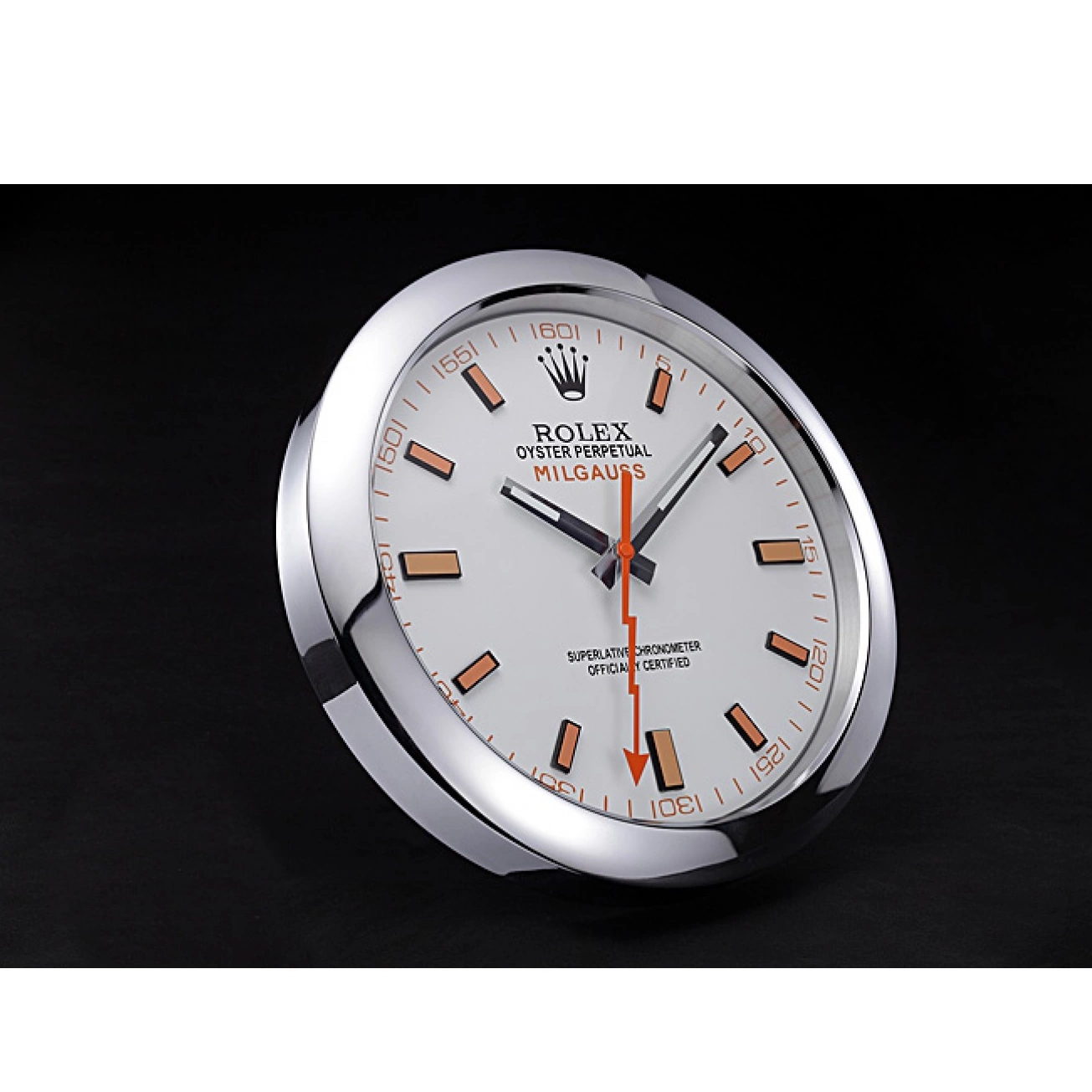 Aaa replica watch Wall Clock Milgauss Silver Rolex 621910 0512